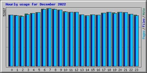 Hourly usage for December 2022