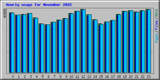 Hourly usage for November 2022