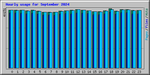 Hourly usage for September 2024